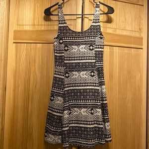 Divided H&M Black and White Mini Dress